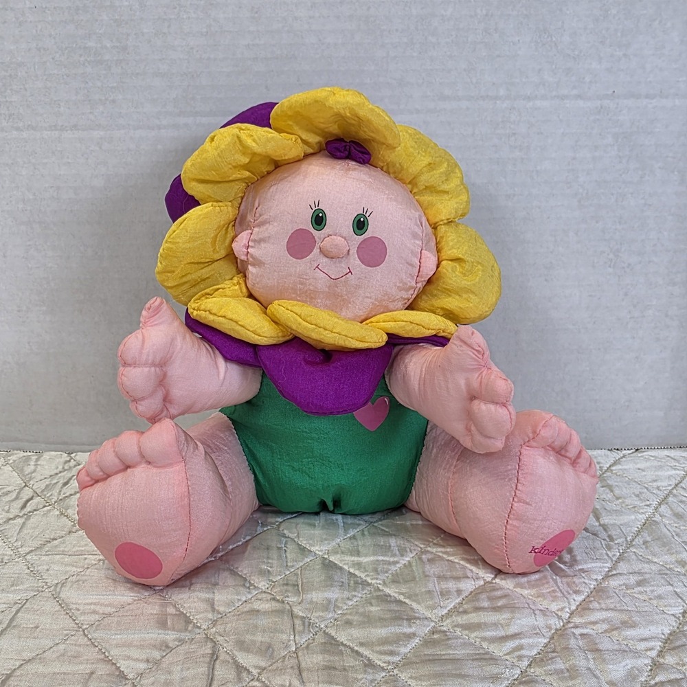 Vintage 1998 Kinderkids Flower Baby Plush